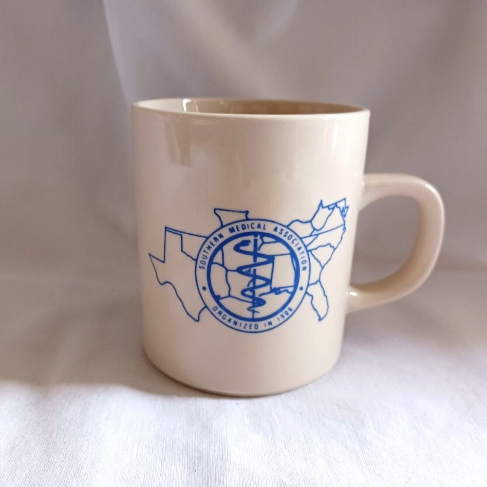 Vintage SMA Southern Medical Association Map Key Coffee‎ Cup Mug